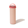 Pink colored portable breast milk cooler