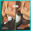 Willow Wave 2-in-1 Double Manual Wearable Pump + Collection Cups